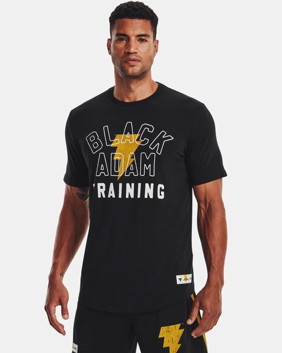 Men's Project Rock Black Adam Graphic Short Sleeve image number 0