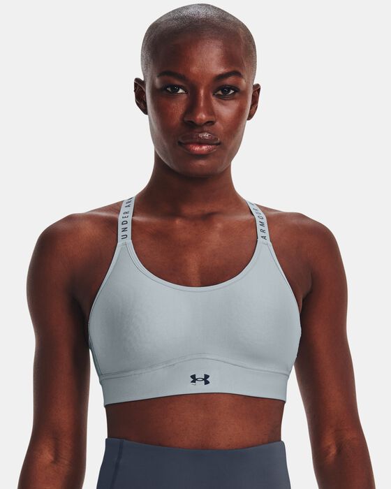 Women's UA Infinity Mid Covered Sports Bra image number 0