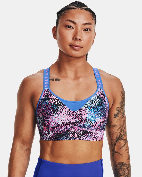 Women's UA Infinity High Printed Sports Bra image number 0