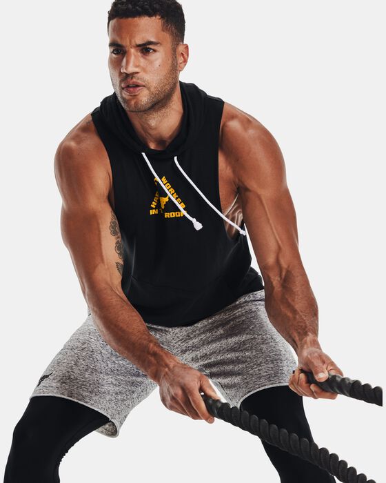 Under Armour Men's Project Rock Sleeveless Hoodie in KSA