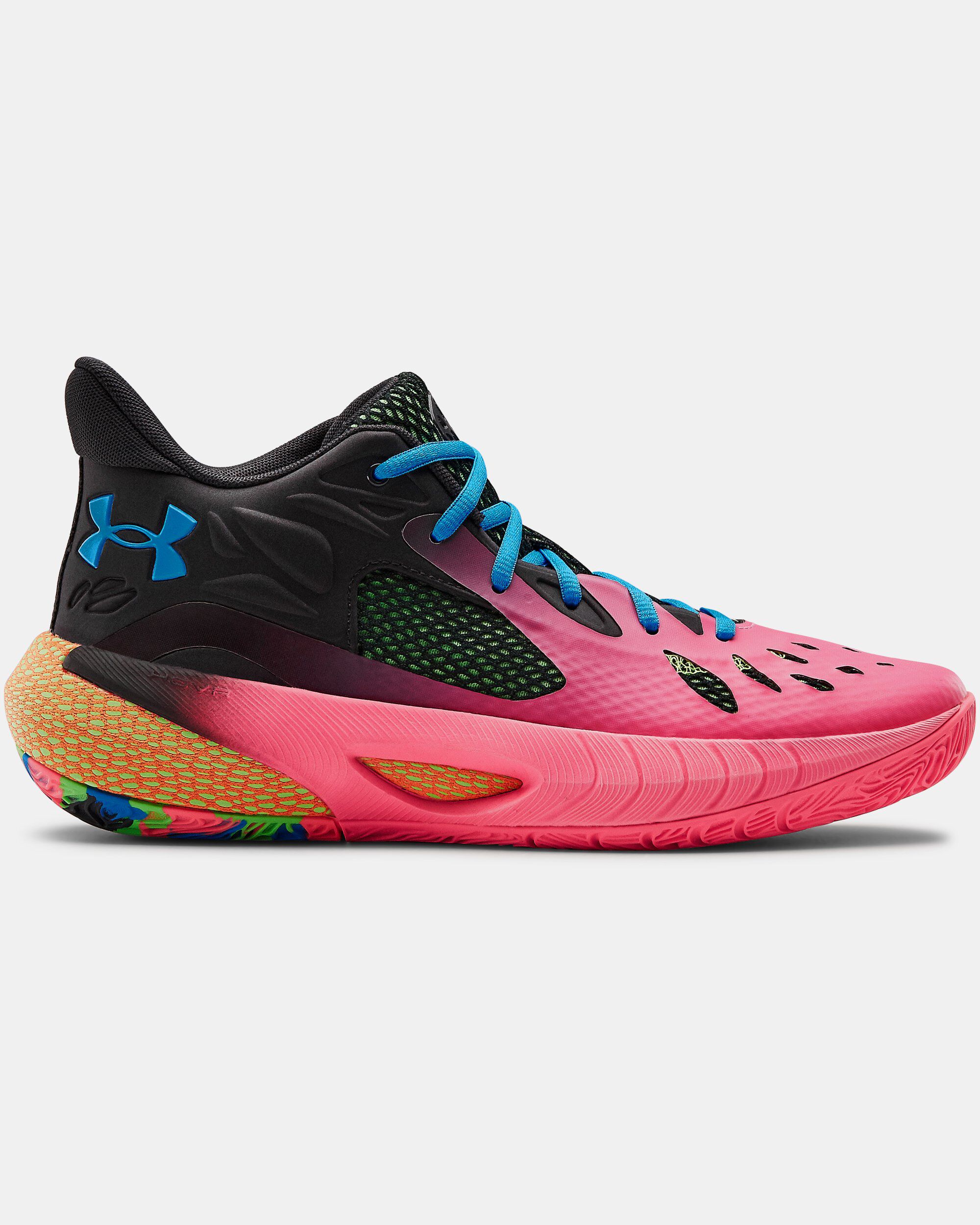 Under armour top men shoes pink