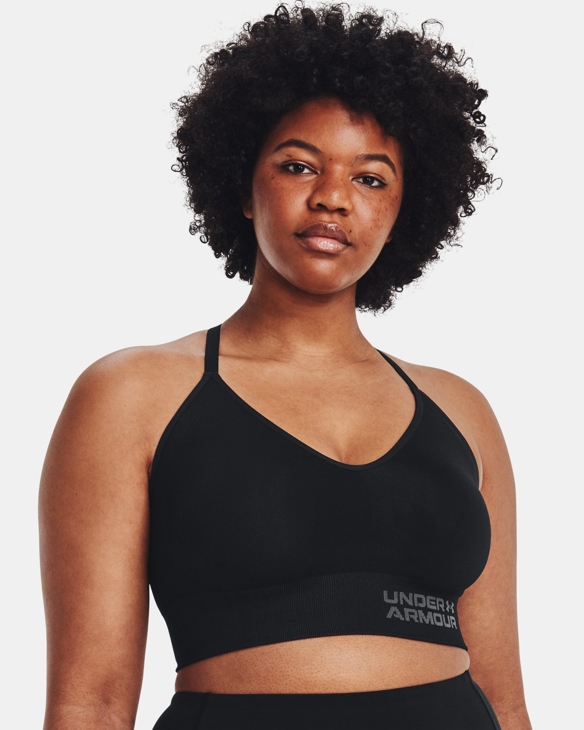 Under armour seamless racerback sports bra hot sale
