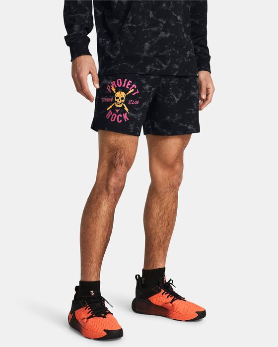 Men's Project Rock Rival Terry Printed Shorts image number 0