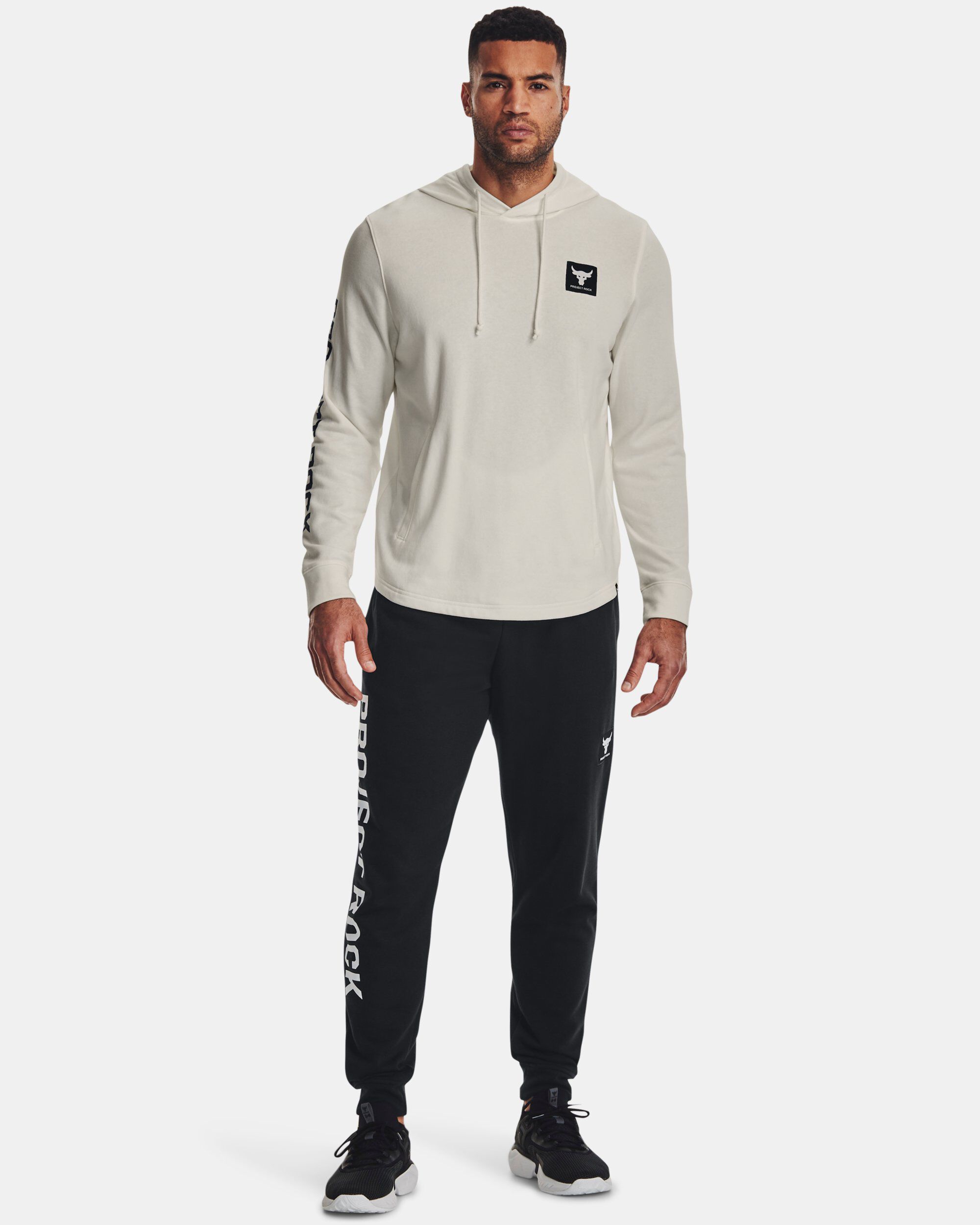 Under armour men's project rock terry fleece joggers top