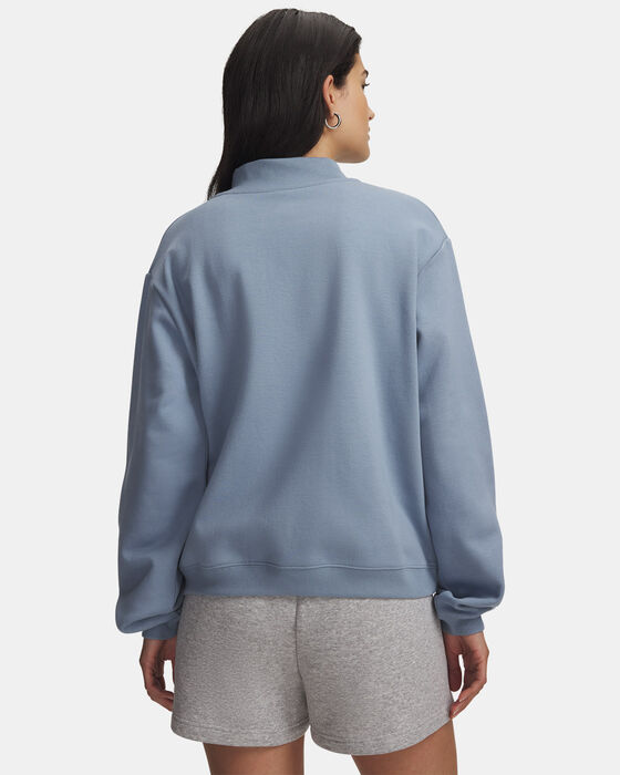 UA Icon Fleece Wordmark Mock Neck image number 2