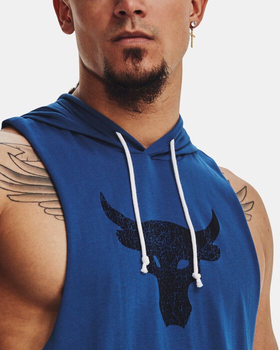 Men's Project Rock BSR Bull Sleeveless Hoodie image number 3