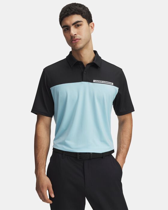 Men's UA Tee To Green Color Block Polo image number 0