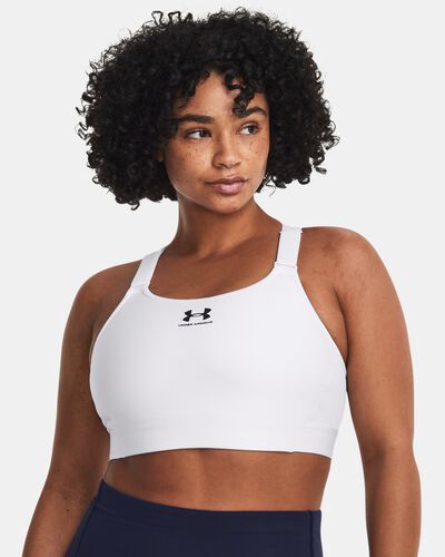 Under Armour Womens's Armour Mid Keyhole Graphic Bra White/Black, XL : Buy  Online at Best Price in KSA - Souq is now : Fashion