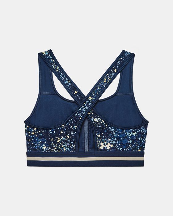 Women's Project Rock Printed Crossback Sports Bra image number 9