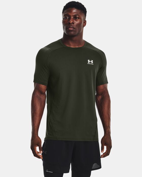 Men's HeatGear® Armour Fitted Short Sleeve image number 0