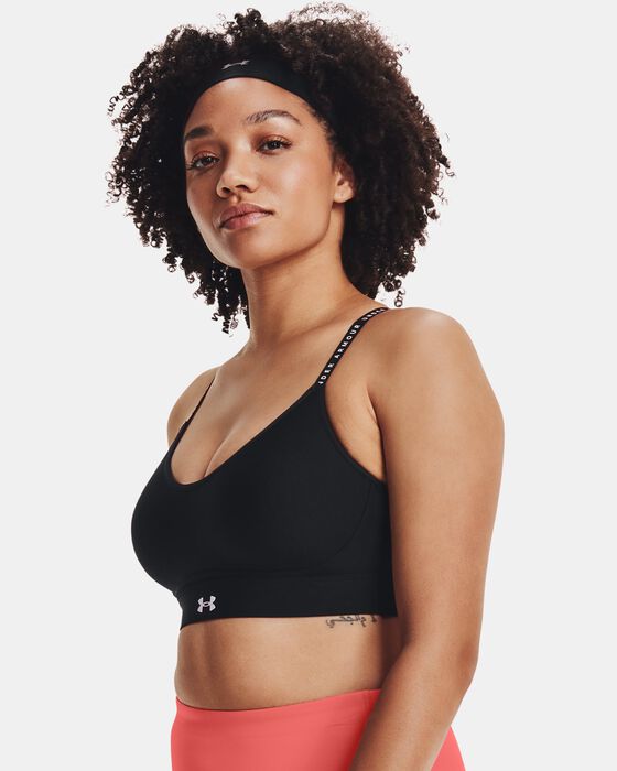 Women's UA Infinity Low Covered Sports Bra image number 2