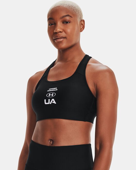 Women's Armour® Mid Crossback Graphic Sports Bra image number 2