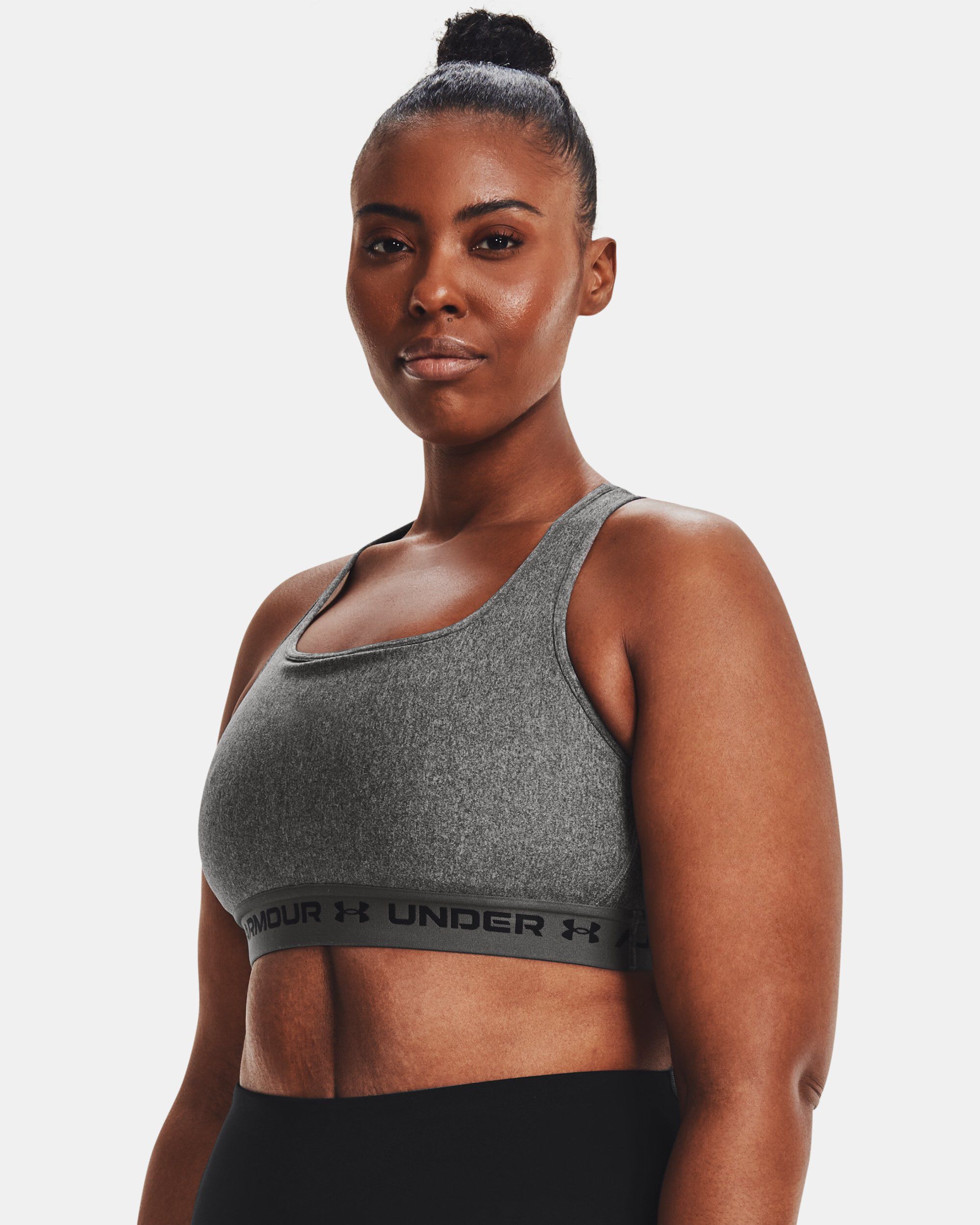 Women s Armour Mid Crossback Heather Sports Bra