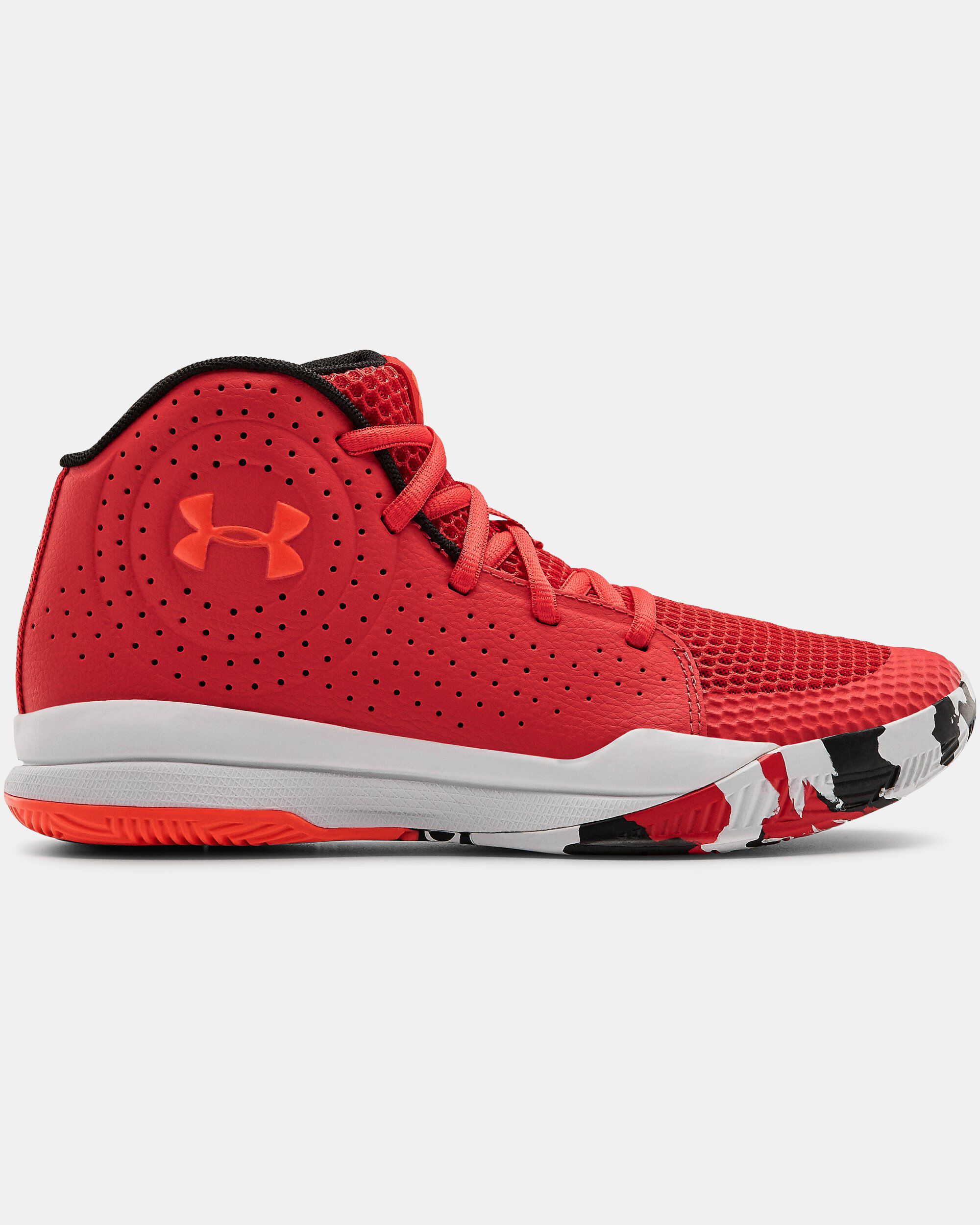 Buy Grade School UA Jet 2019 Basketball Shoes Blue in KSA Under Armour