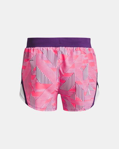 Girls' UA Fly-By Printed Shorts