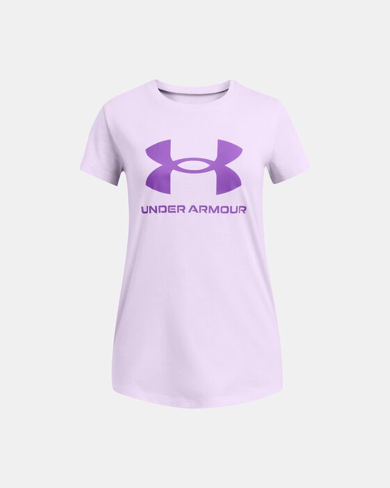 Girls' UA Sportstyle Graphic Short Sleeve image number 0