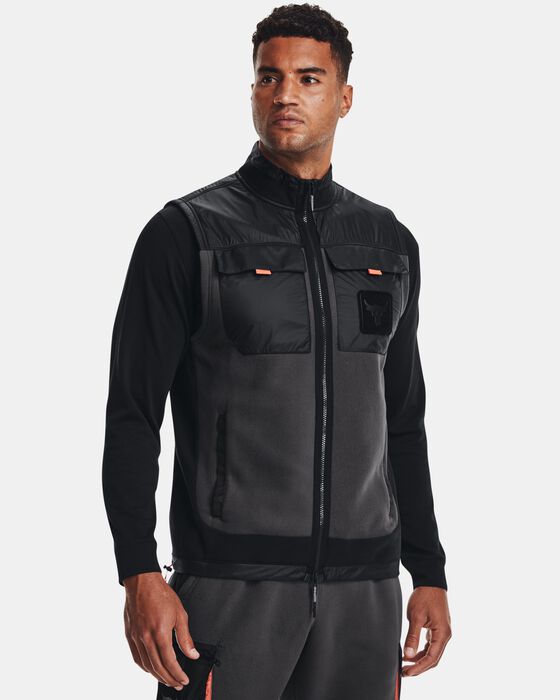 Men's Project Rock Microfleece Full-Zip Vest image number 0