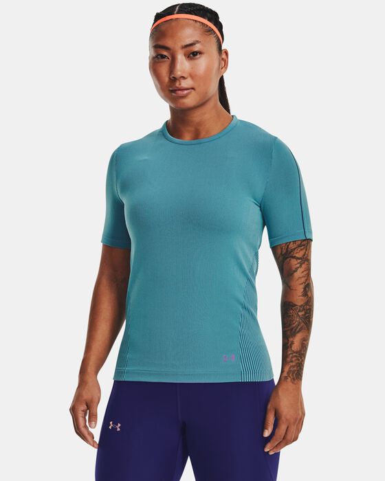 Women's UA RUSH™ Seamless Short Sleeve image number 4