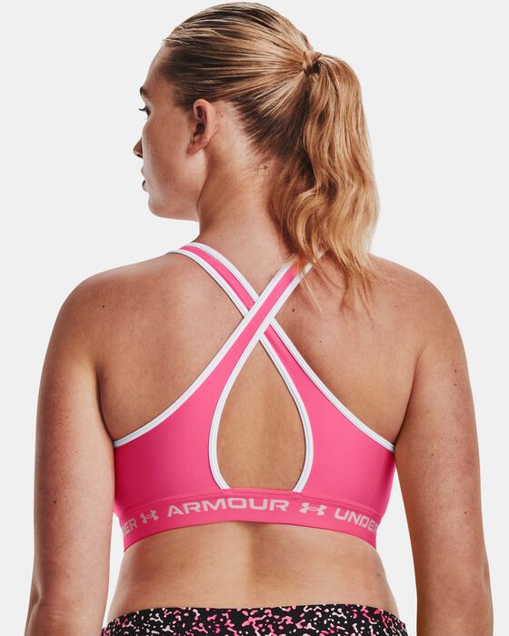 Women's Armour® Mid Crossback Sports Bra image number 7