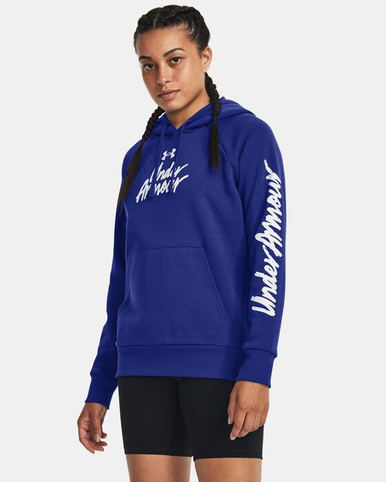 Women's UA Rival Fleece Graphic Hoodie image number 0