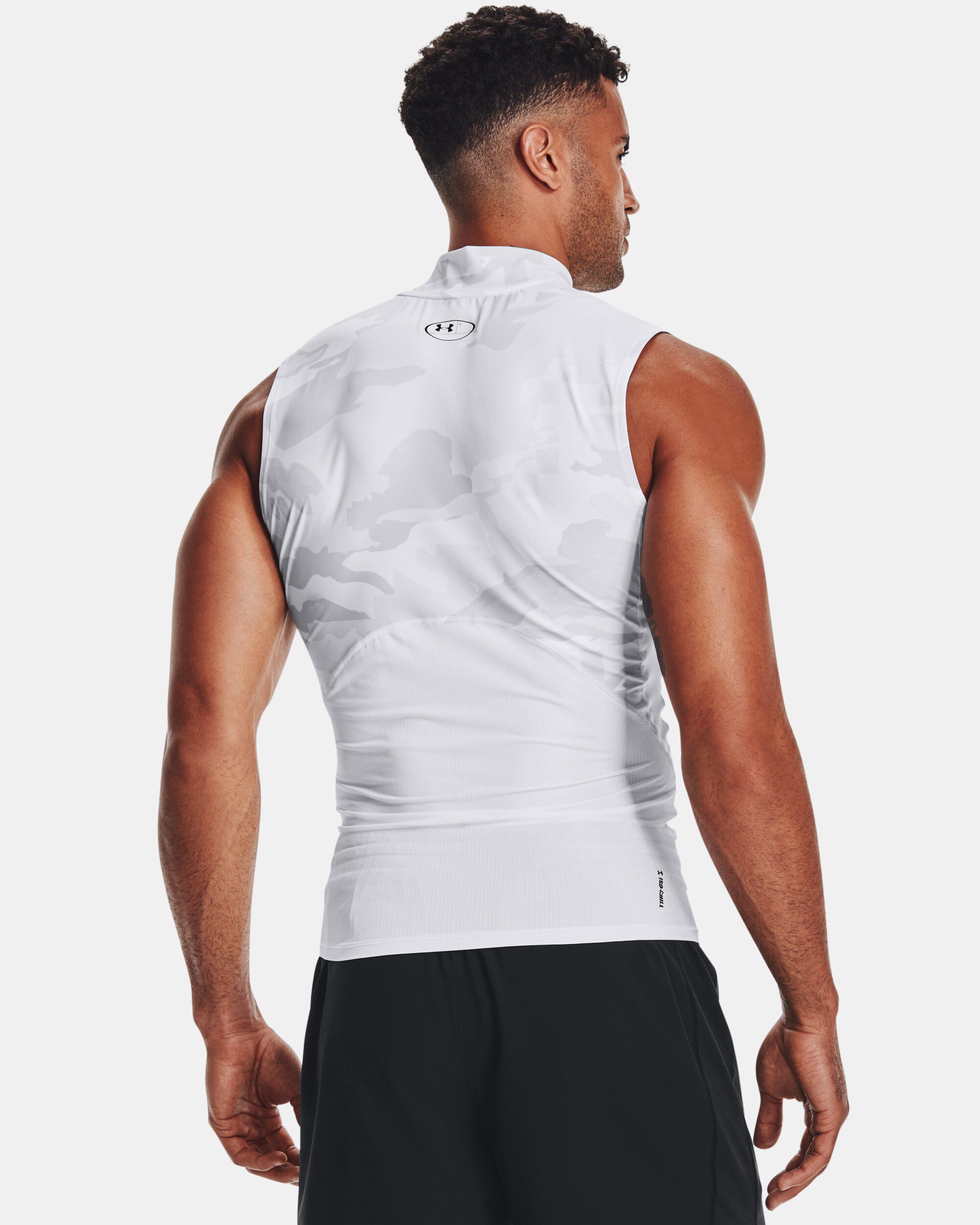 White sleeveless under armour on sale