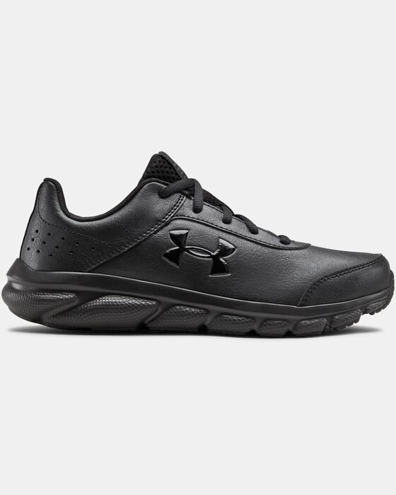 Under Armour Grade School UA Assert 8 Uniform Synthetic Running Shoes Black  in KSA