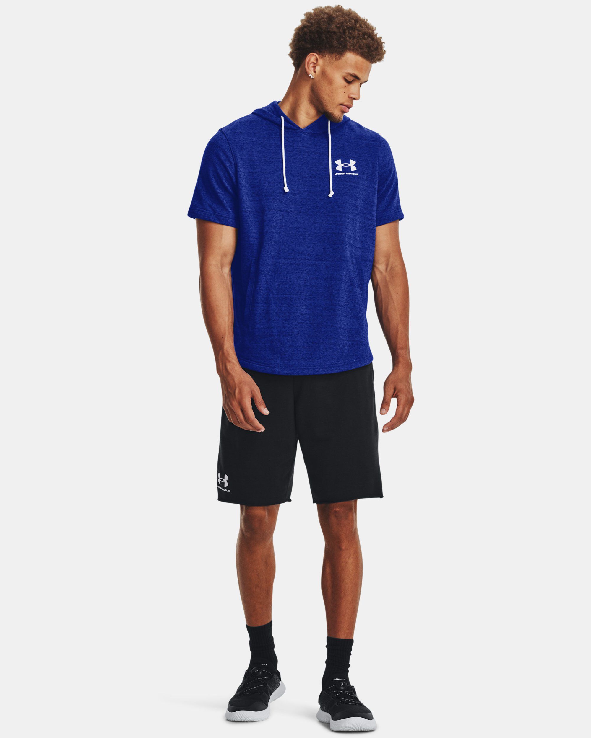 Under armour men's sportstyle terry short sleeve hoodie sales