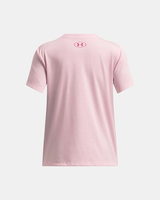 Girls' UA Bubble Wordmark Short Sleeve image number 1