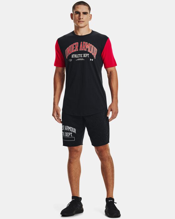 Men's UA Athletic Department Colorblock Short Sleeve image number 2