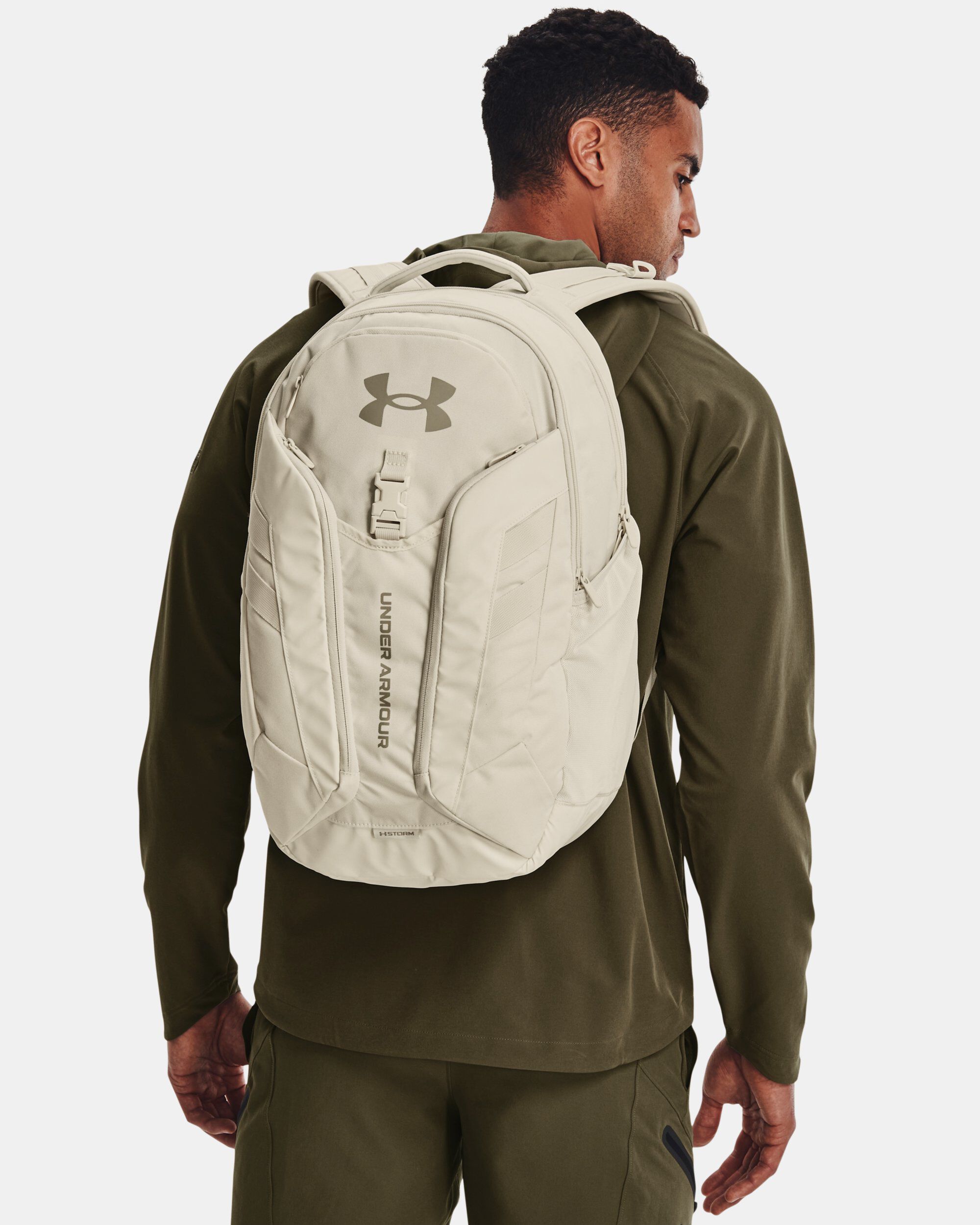 Under Armour UA Hustle Pro Backpack Beige in KSA