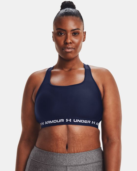 Women's Armour® Mid Crossback Sports Bra image number 3