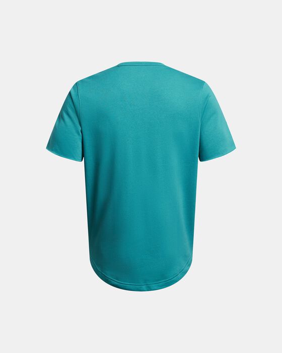 Men's UA Rival Terry Colorblock Short Sleeve image number 3