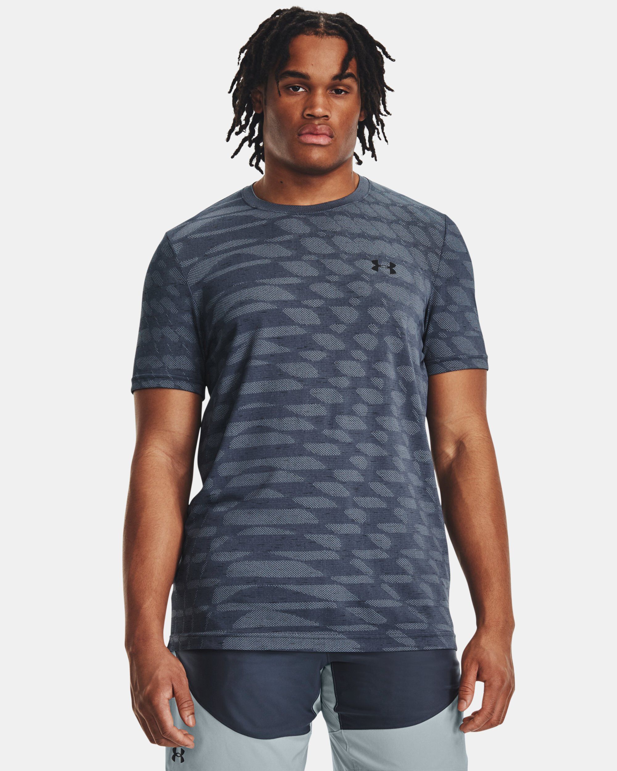 Under Armour Men s UA Seamless Ripple Short Sleeve Grey in KSA