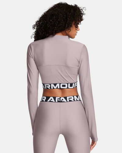 Women's HeatGear® Rib ¼ Zip Long Sleeve