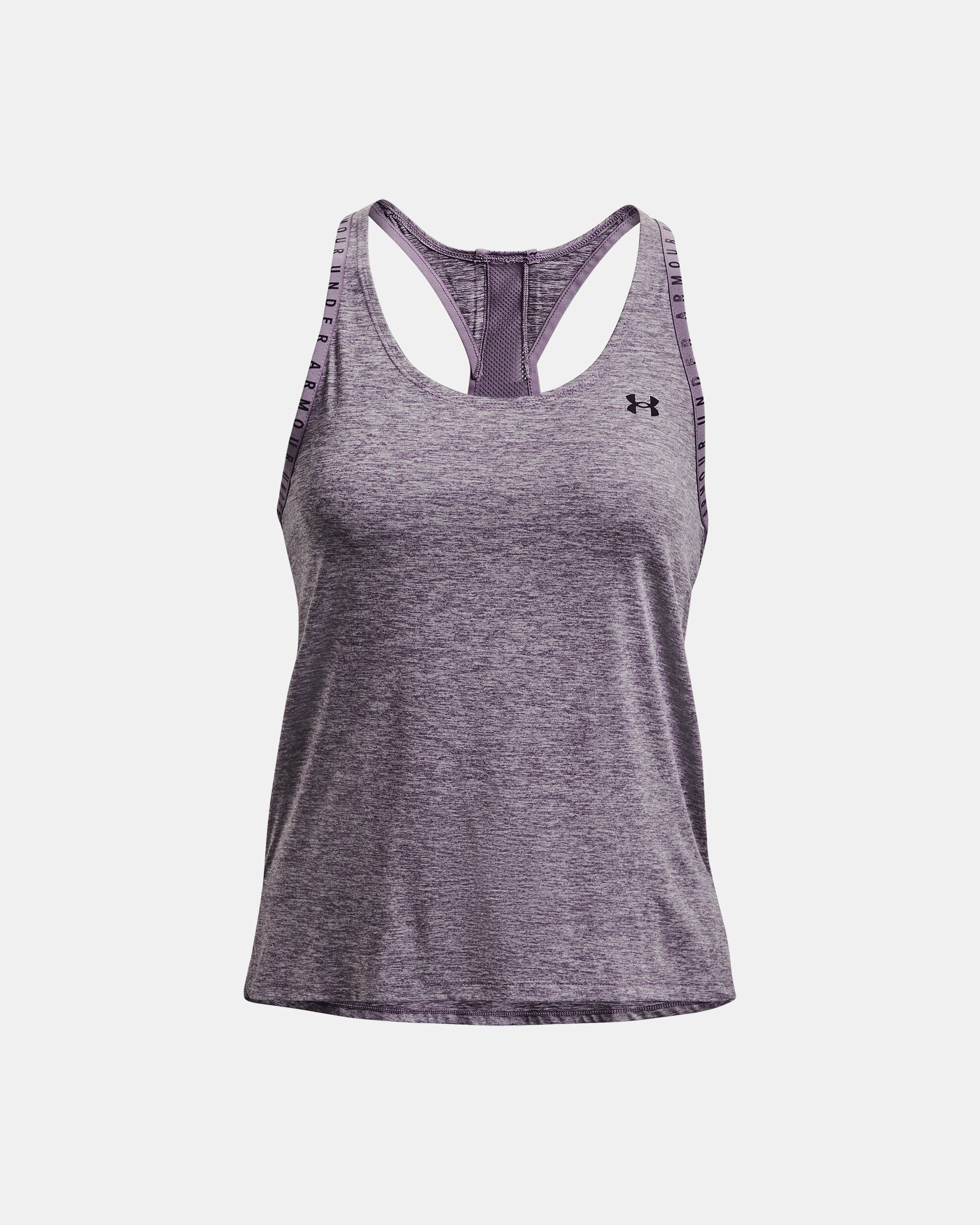 Under Armour Women s UA Knockout Mesh Back Tank Purple in KSA