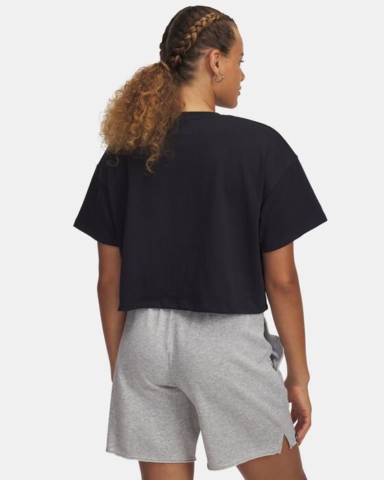 تيشيرت UA فارسيتي ميكس هيفي ويت كروب بأكمام قصيرة للنساء image number 1