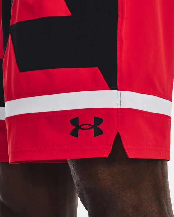 Men's UA Baseline Woven Shorts image number 3