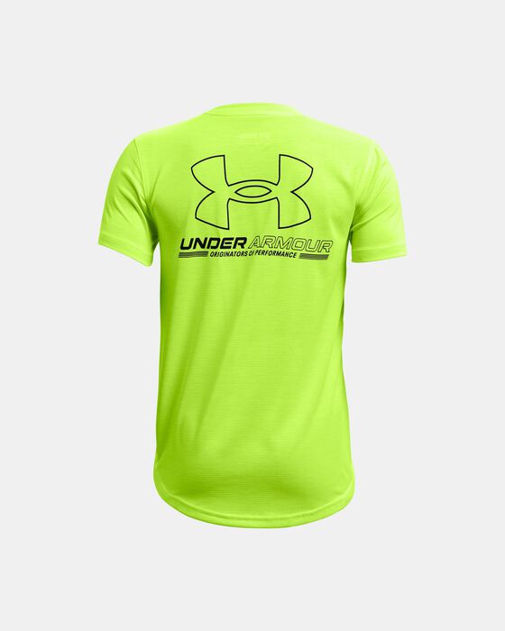Boys' UA Vented Graphic Short Sleeve image number 1