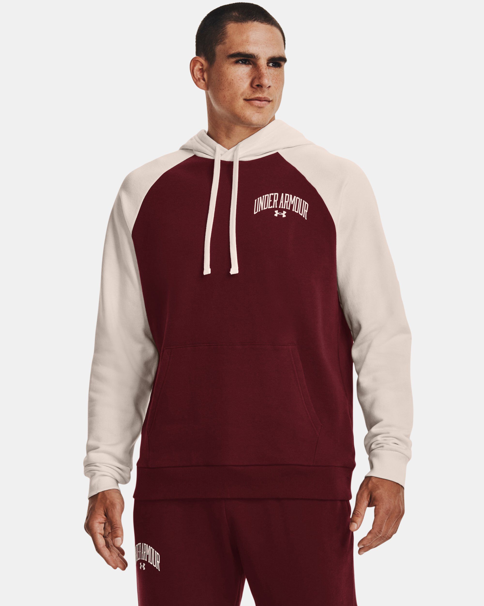 Champion men's hotsell colorblocked fleece hoodie