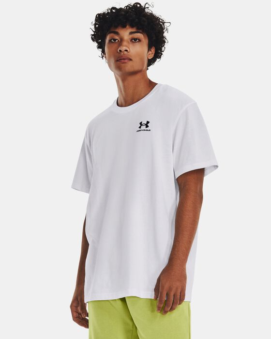 Men's UA Logo Embroidered Heavyweight Short Sleeve image number 0