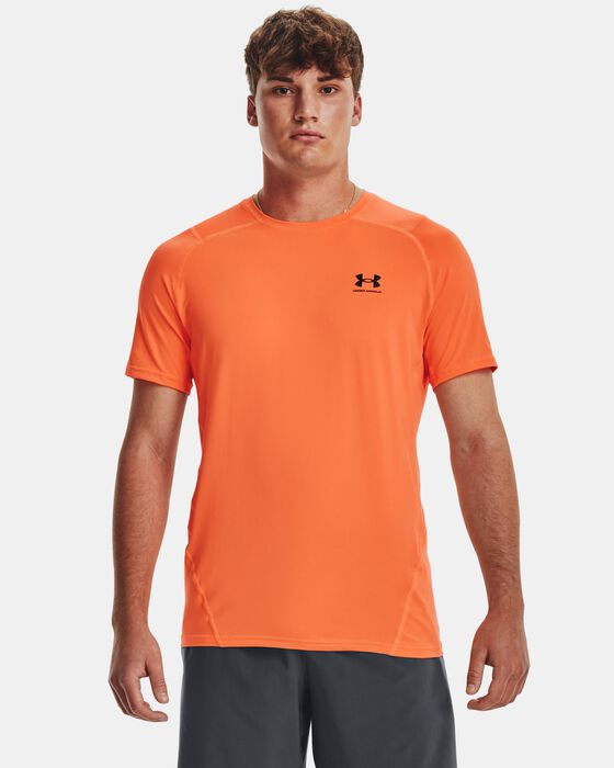 Men's HeatGear® Armour Fitted Short Sleeve image number 0