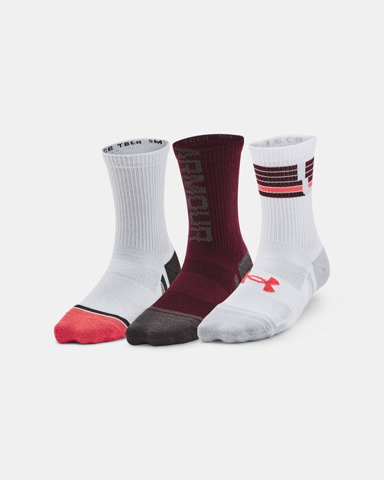 Kids' UA Performance Tech 3-Pack Crew Socks image number 0