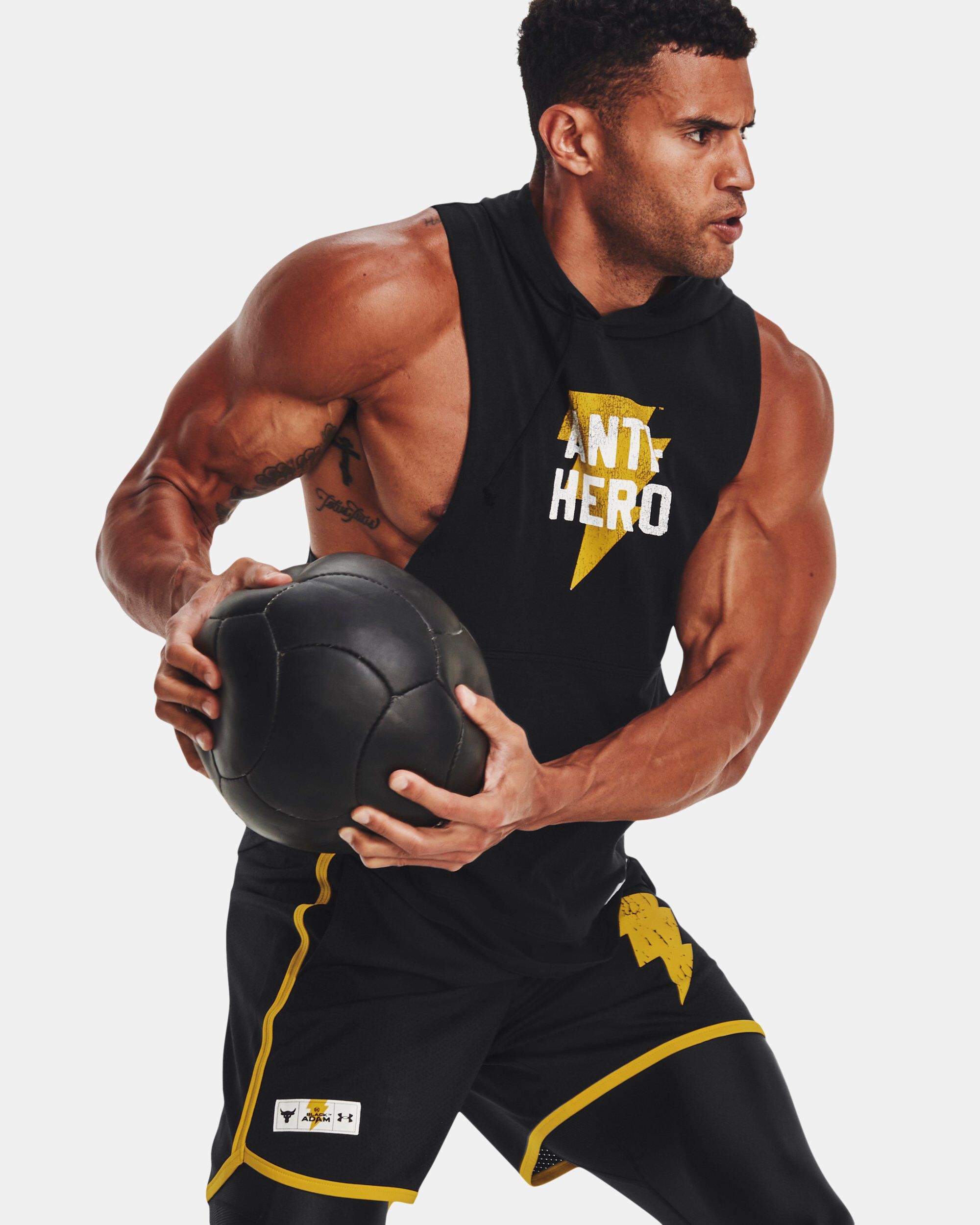 Sleeveless hoodie the rock on sale
