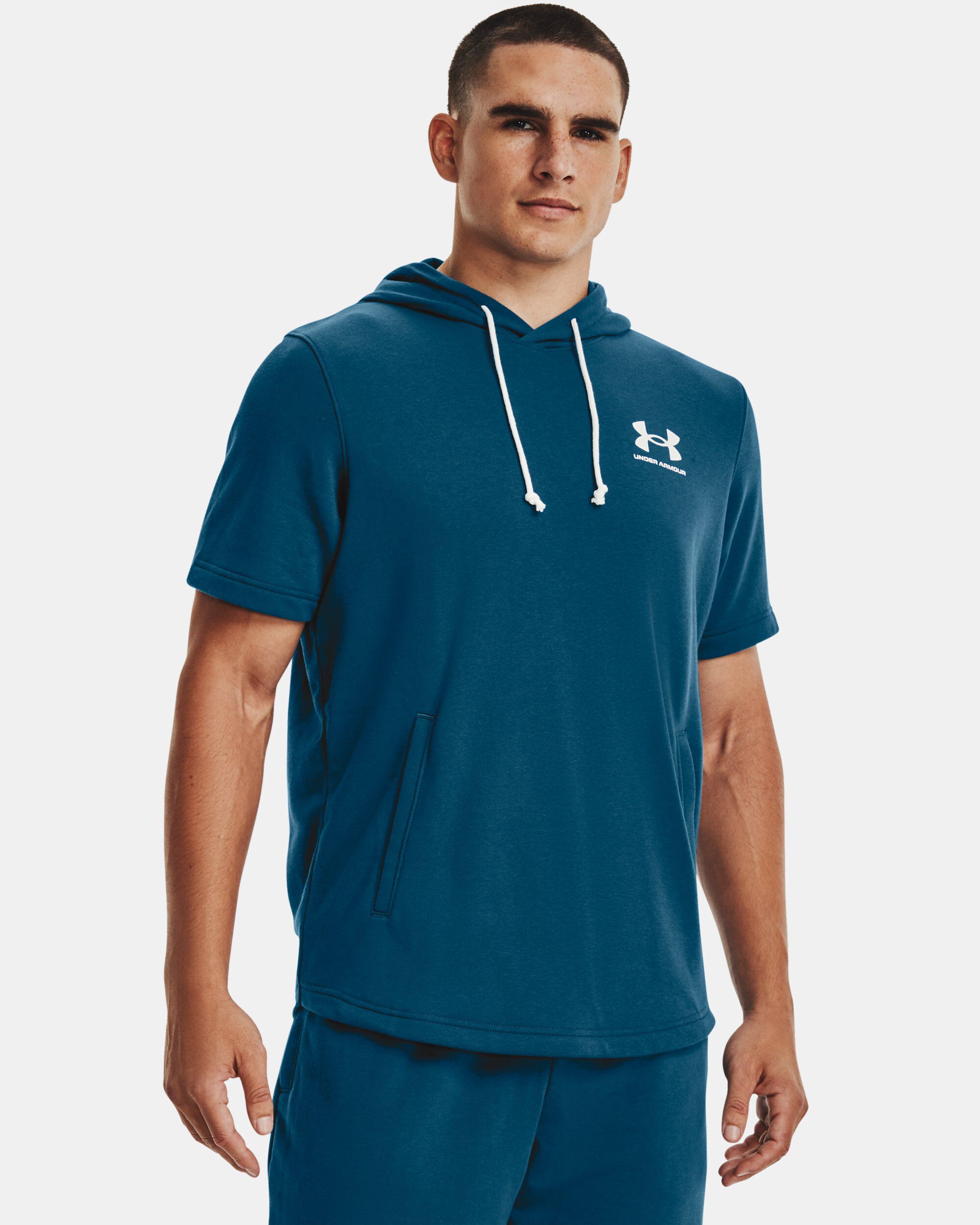 Men's ua sportstyle sales short sleeve hoodie