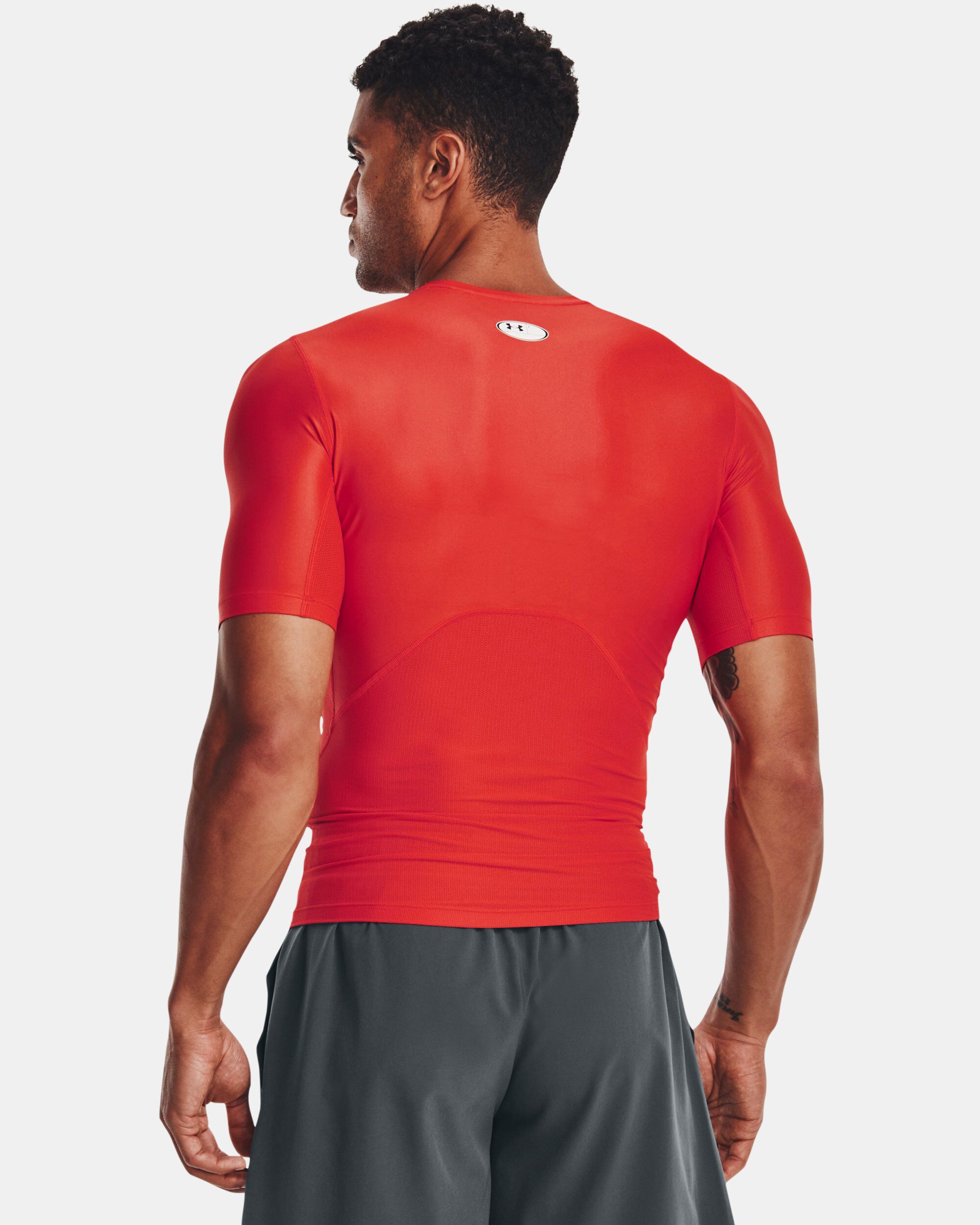 Under armour shop red compression shorts