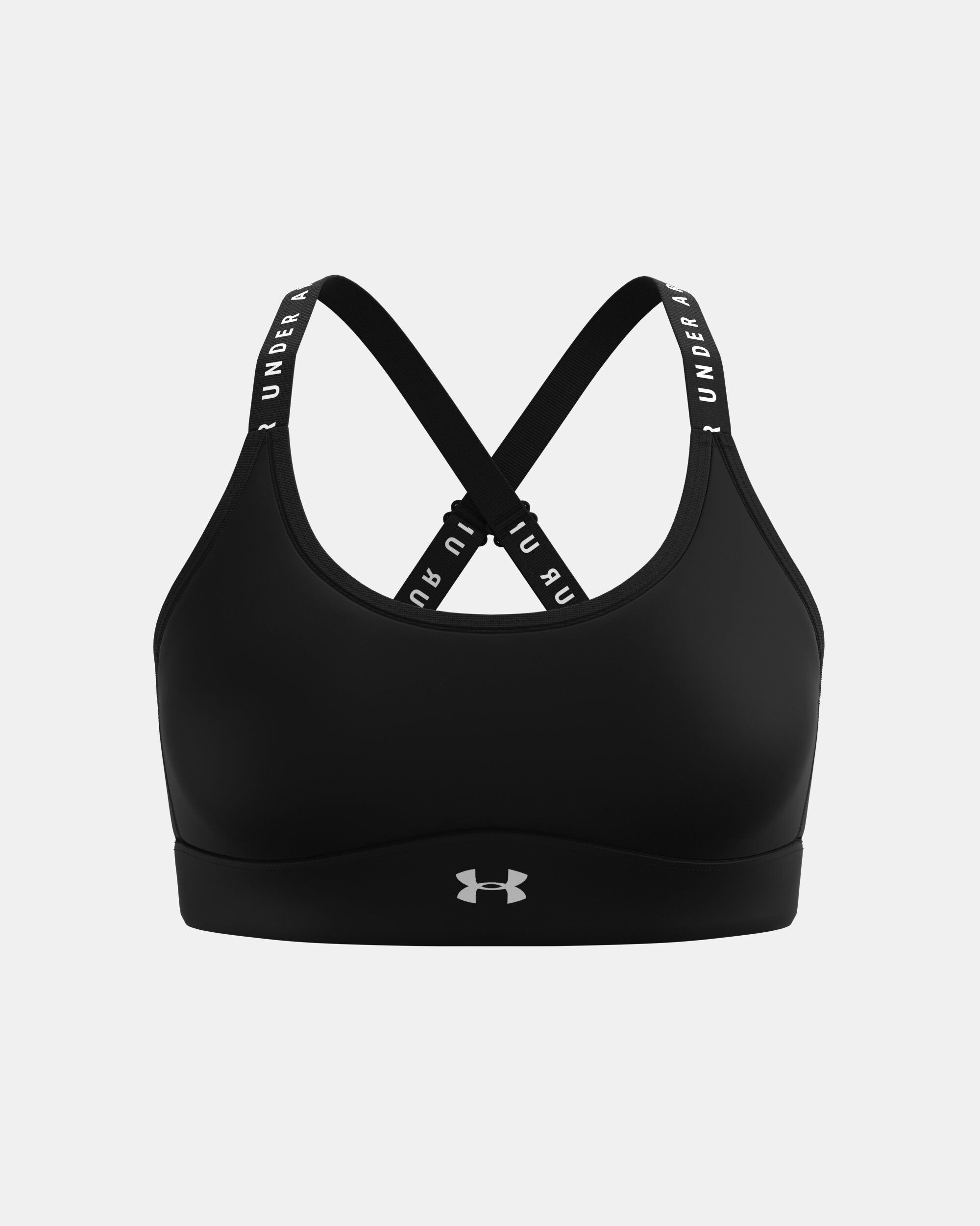 Under armour training infinity hotsell high impact bra in black