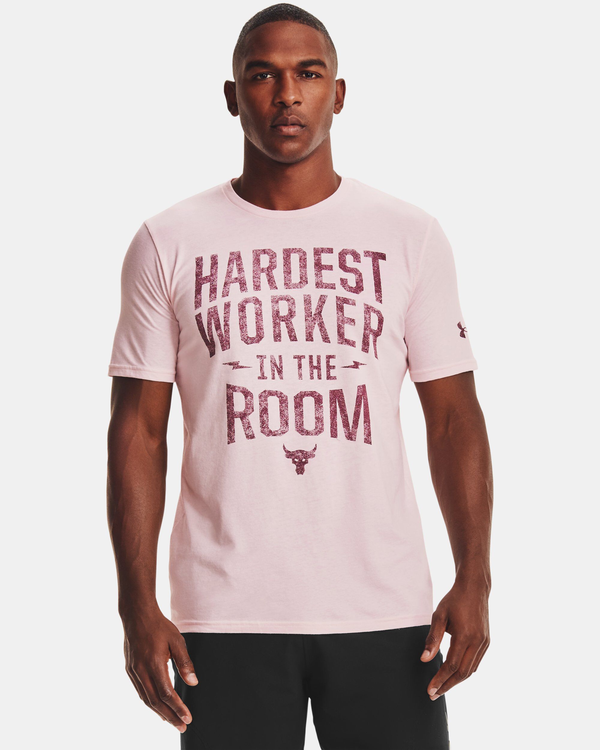 Hardest worker in the shop room shirt under armour