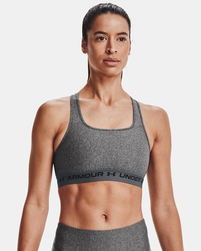 Women's Armour® Mid Crossback Heather Sports Bra
