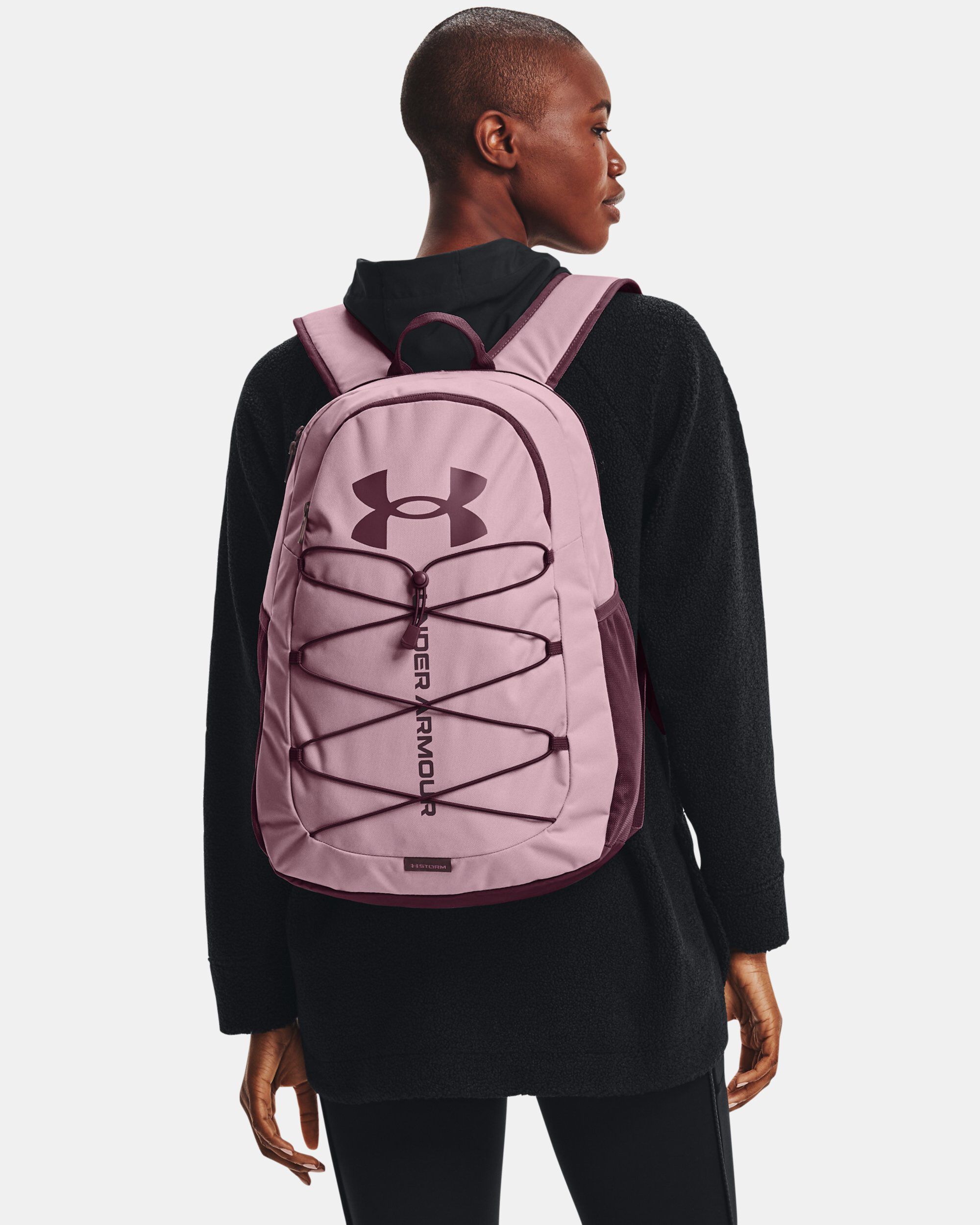 Under Armour UA Hustle Sport Backpack Purple in KSA