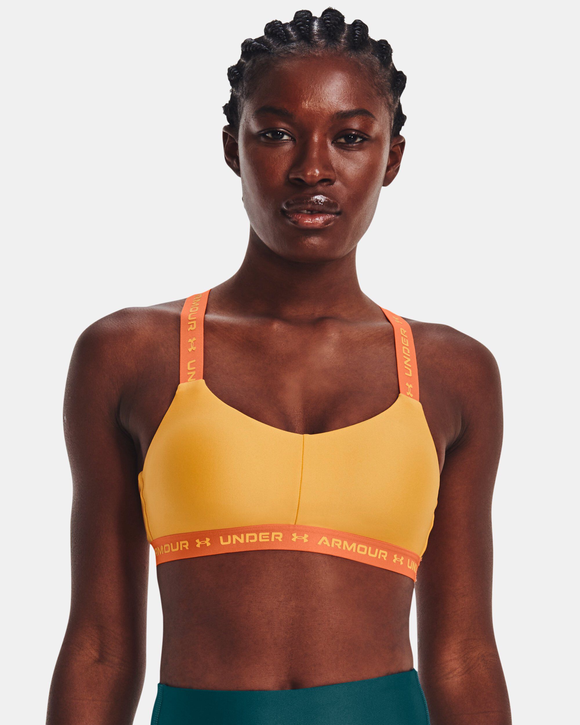 Under armour compression sports bra sales